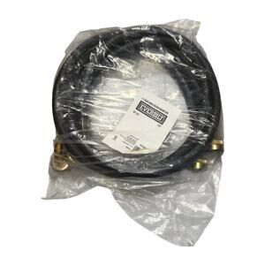 Everbilt 4 ft Black Rubber Washing Machine Hose 90 Degree 2 Pack